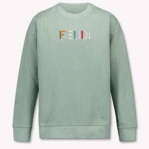 Fendi Kinder Unisex Trui In Groen