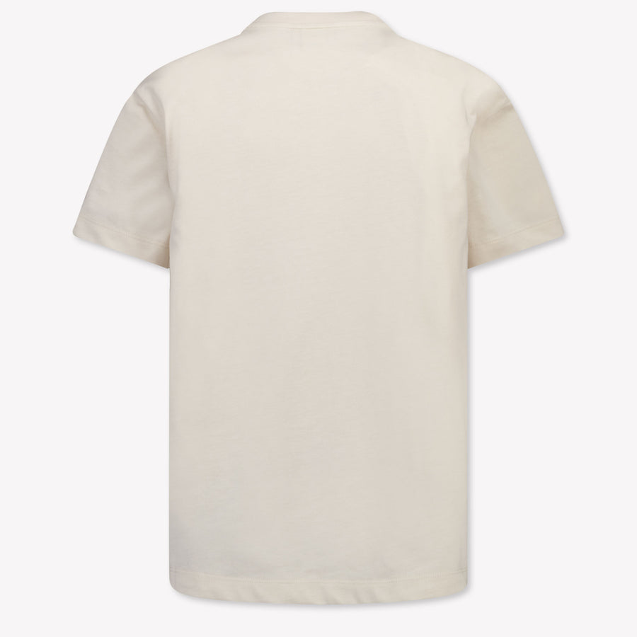 Fendi Kids Unisex T-Shirt In Light Beige