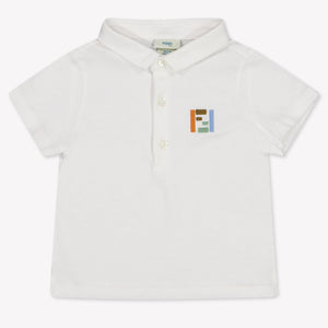 Fendi Baby Jongens Polo In Wit