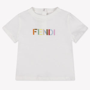 Fendi Baby Unisex T-Shirt In White
