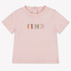 Fendi Baby Unisex T-Shirt In Light Pink