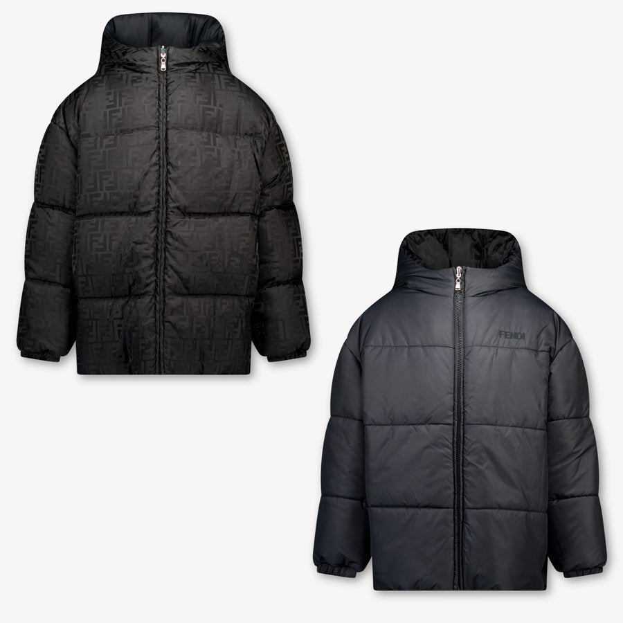 Fendi Kinder Jongens Winterjas In Zwart