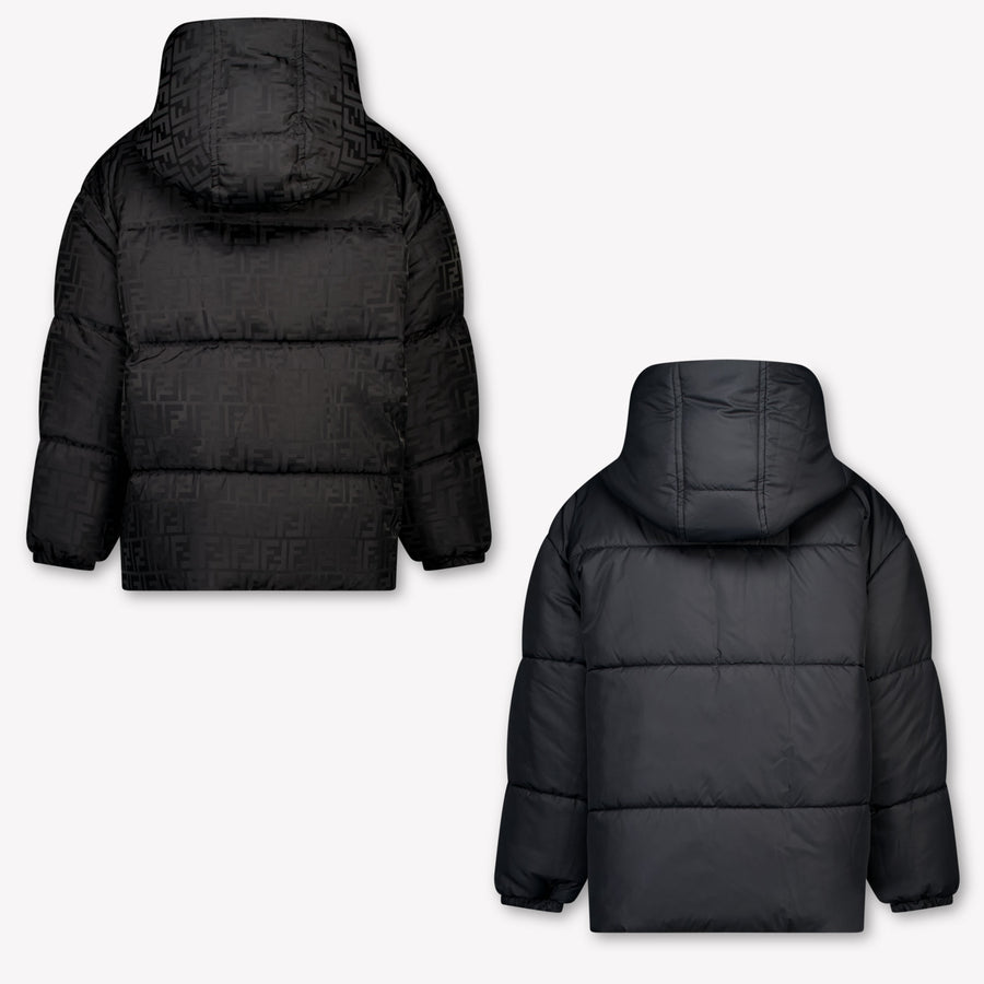 Fendi Kinder Jongens Winterjas In Zwart