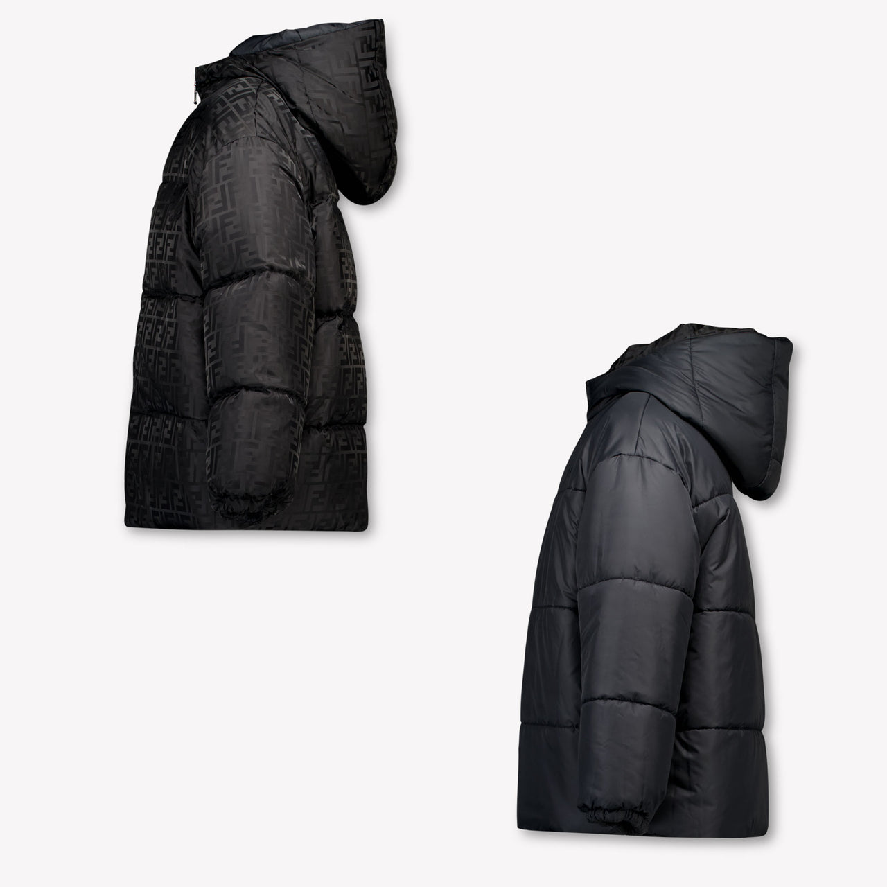 Fendi Kinder Jongens Winterjas In Zwart