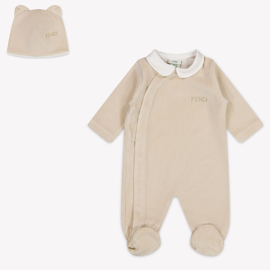 Fendi Baby Unisex Romper in Beige
