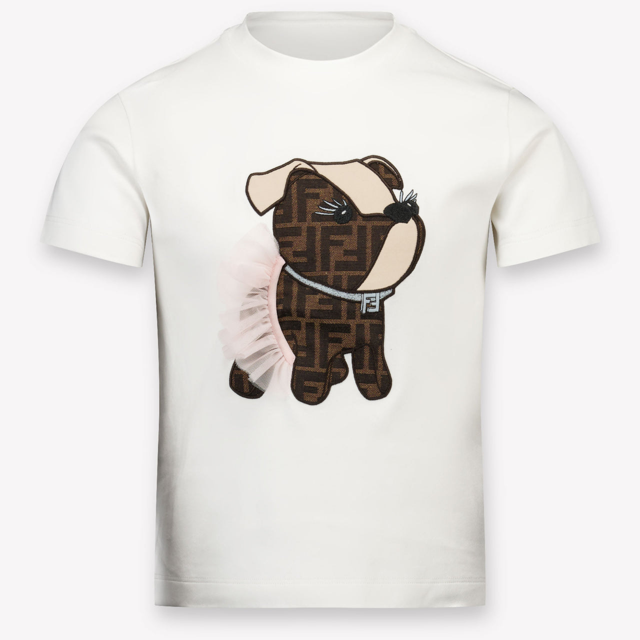 Fendi Kids Girls T-Shirt In White