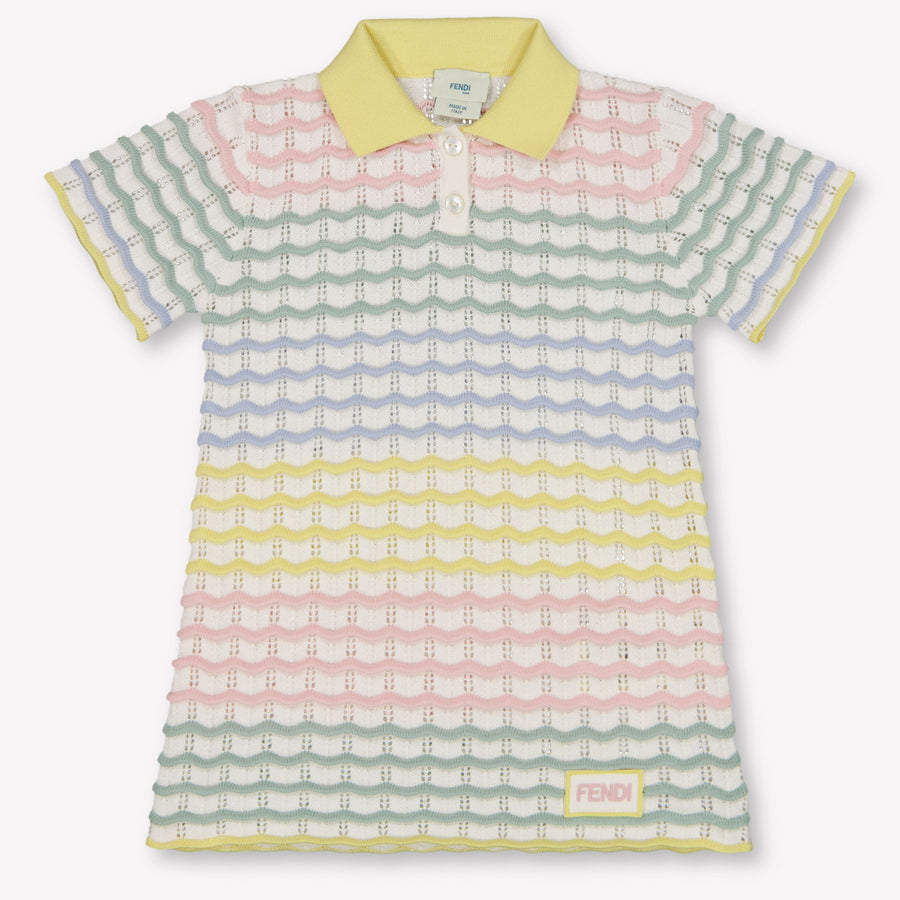 Fendi Baby Meisjes Jurk In Licht Roze