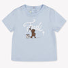 Fendi Baby Unisex T-Shirt In Light Blue
