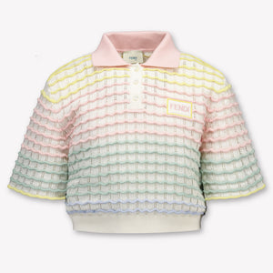Fendi Kinder Meisjes Polo In Licht Roze