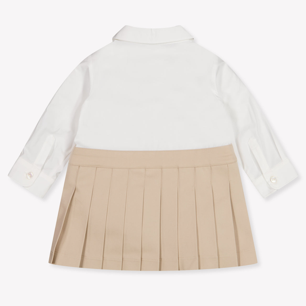 Fendi Baby Boys Dress In Beige