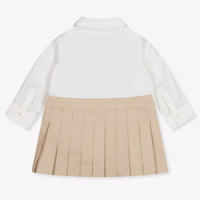 Fendi Baby Boys Dress In Beige