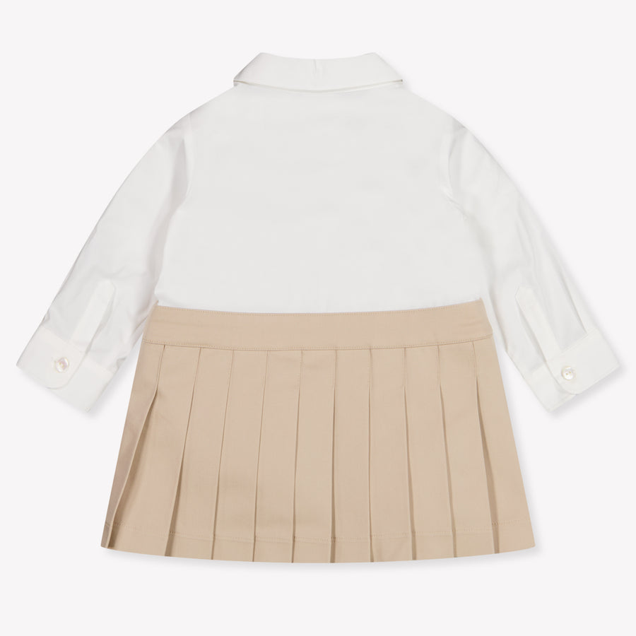 Fendi Baby Boys Dress In Beige