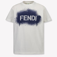 Fendi Kids Unisex T-Shirt In Navy