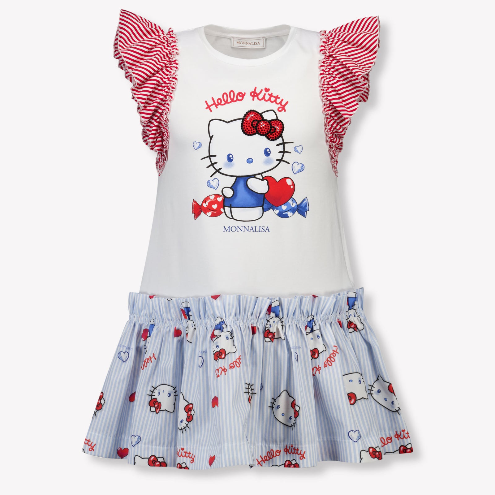 MonnaLisa Kids Girls Dress In White