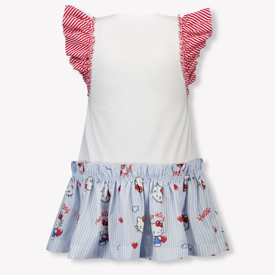 MonnaLisa Kids Girls Dress In White