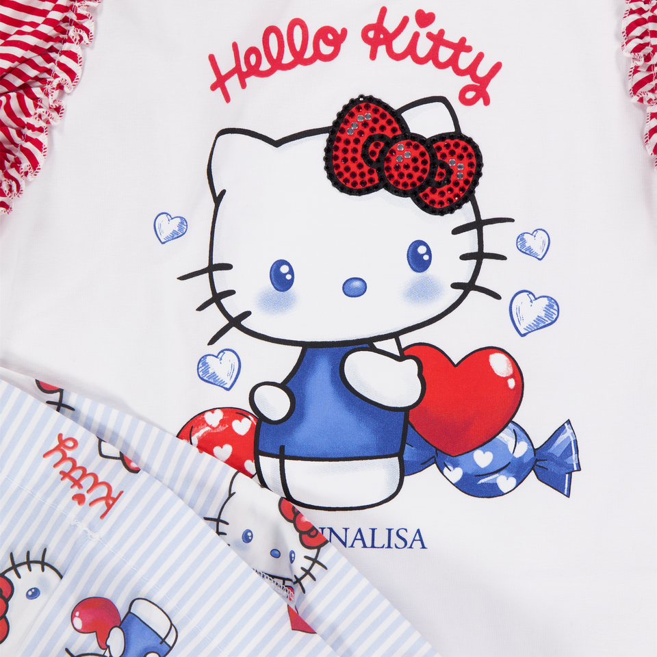 MonnaLisa Kinder Meisjes Jurk In Wit