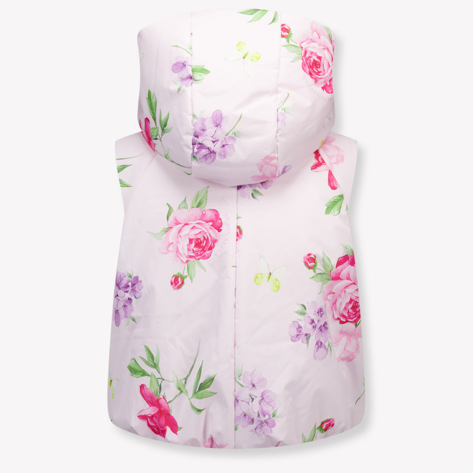 MonnaLisa Kids Girls Bodywarmer In Light Pink