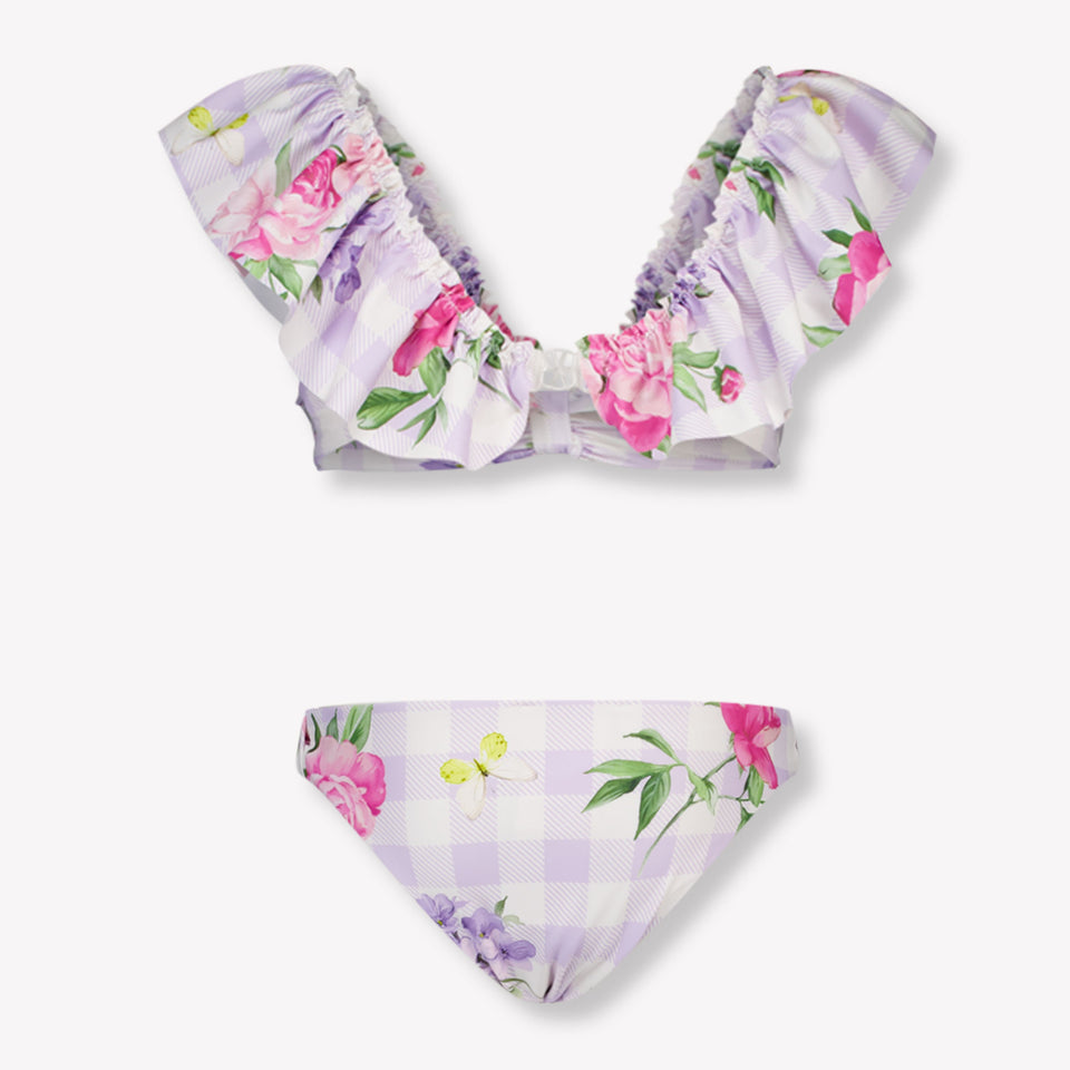 MonnaLisa Kids Girls Swimwear In Lilac