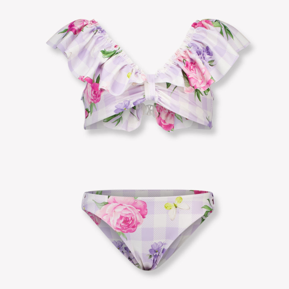 MonnaLisa Kids Girls Swimwear In Lilac