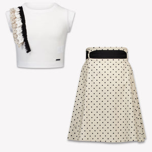 MonnaLisa Kinder Meisjes Setje In Beige