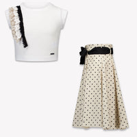 MonnaLisa Kinder Meisjes Setje In Beige