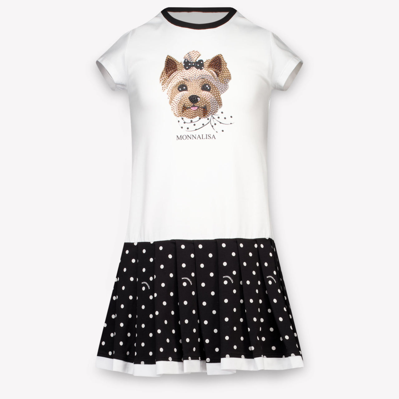 MonnaLisa Kinder Meisjes Jurk In Wit