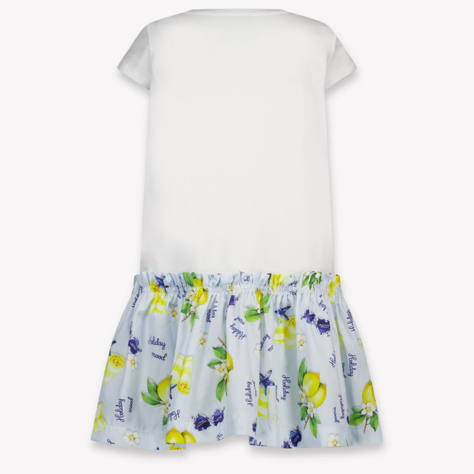 MonnaLisa Kids Girls Dress In White