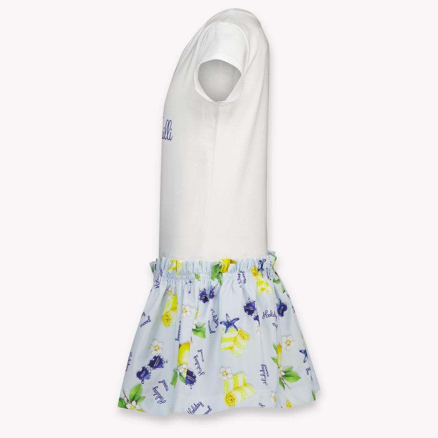 MonnaLisa Kids Girls Dress In White