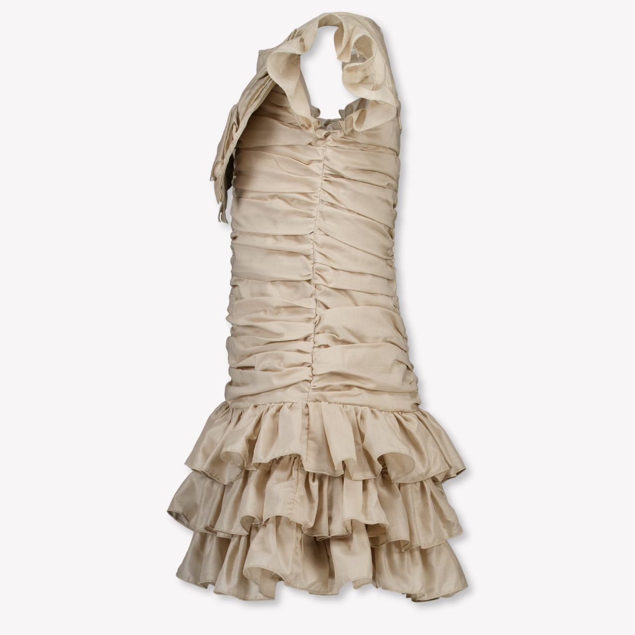 MonnaLisa Kids Girls Dress In Beige