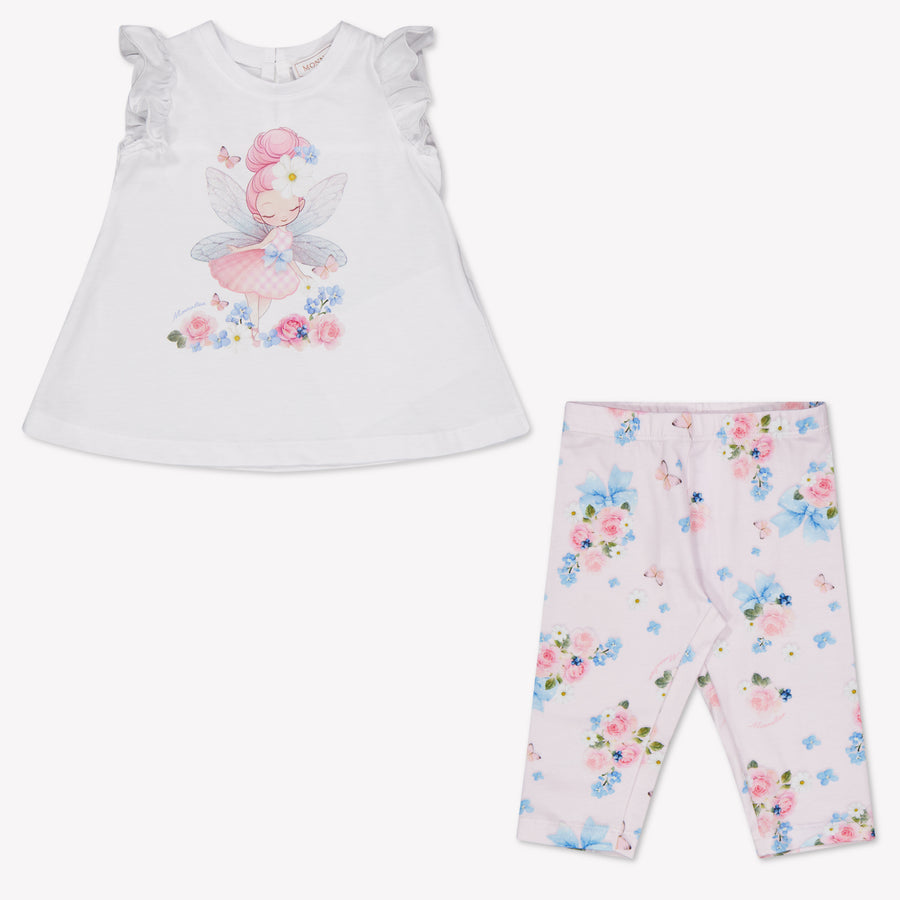 MonnaLisa Baby Girls Set in Light Pink