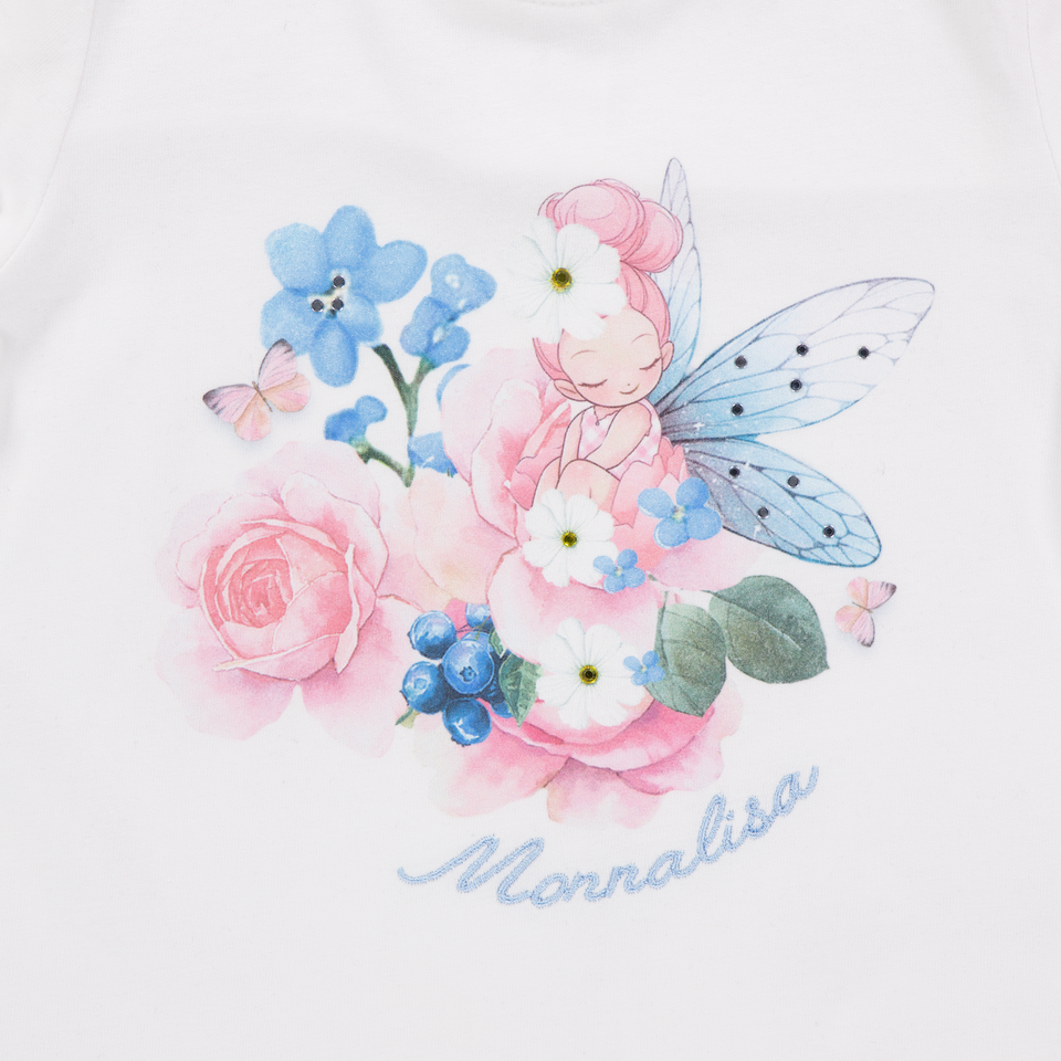 MonnaLisa Baby Girls T-Shirt In White