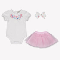 MonnaLisa Baby Girls Playsuit In Light Pink