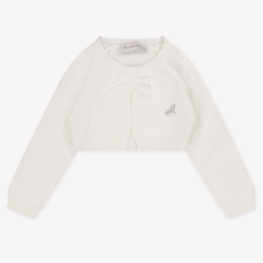 MonnaLisa Baby Meisjes Vest In Wit