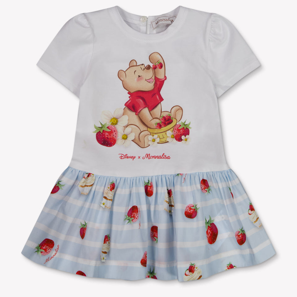 MonnaLisa Baby Meisjes Jurk In Wit