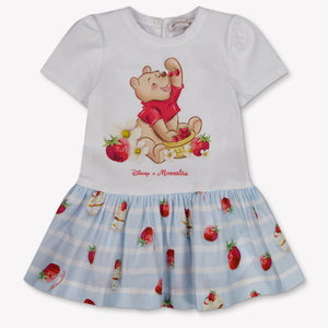 MonnaLisa Baby Meisjes Jurk In Wit