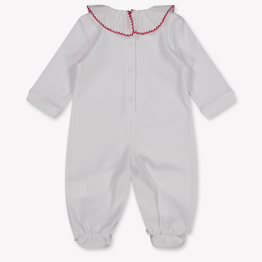 MonnaLisa Baby Girls Playsuit In White