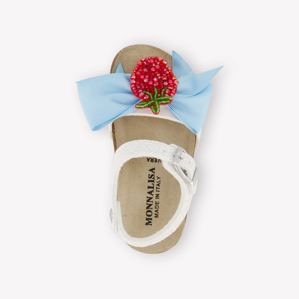 MonnaLisa Girls Sandals In Light Blue