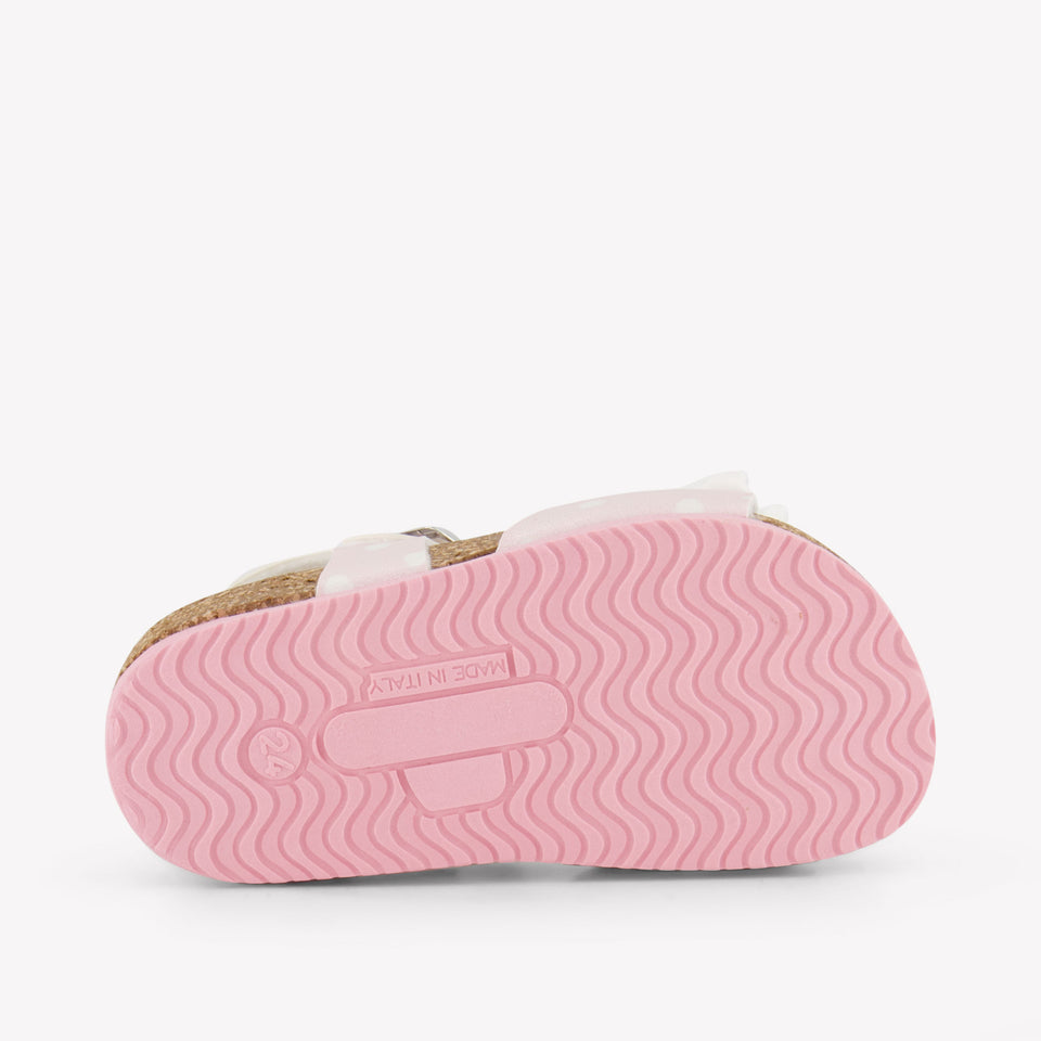 MonnaLisa Girls Sandals In Light Pink
