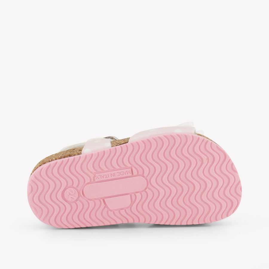 MonnaLisa Girls Sandals In Light Pink