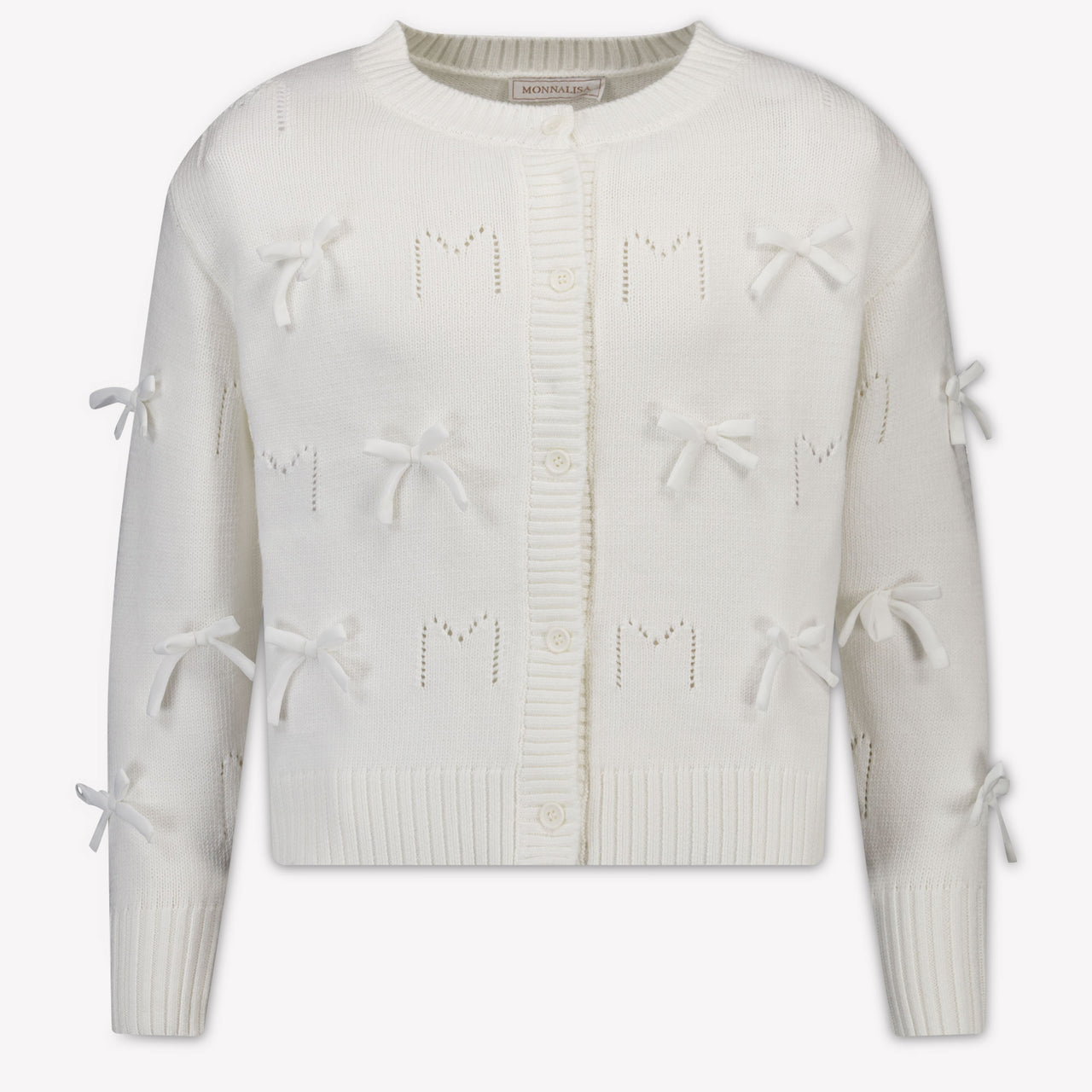 MonnaLisa Kids Girls Cardigan In OffWhite