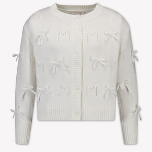 MonnaLisa Kids Girls Cardigan In OffWhite