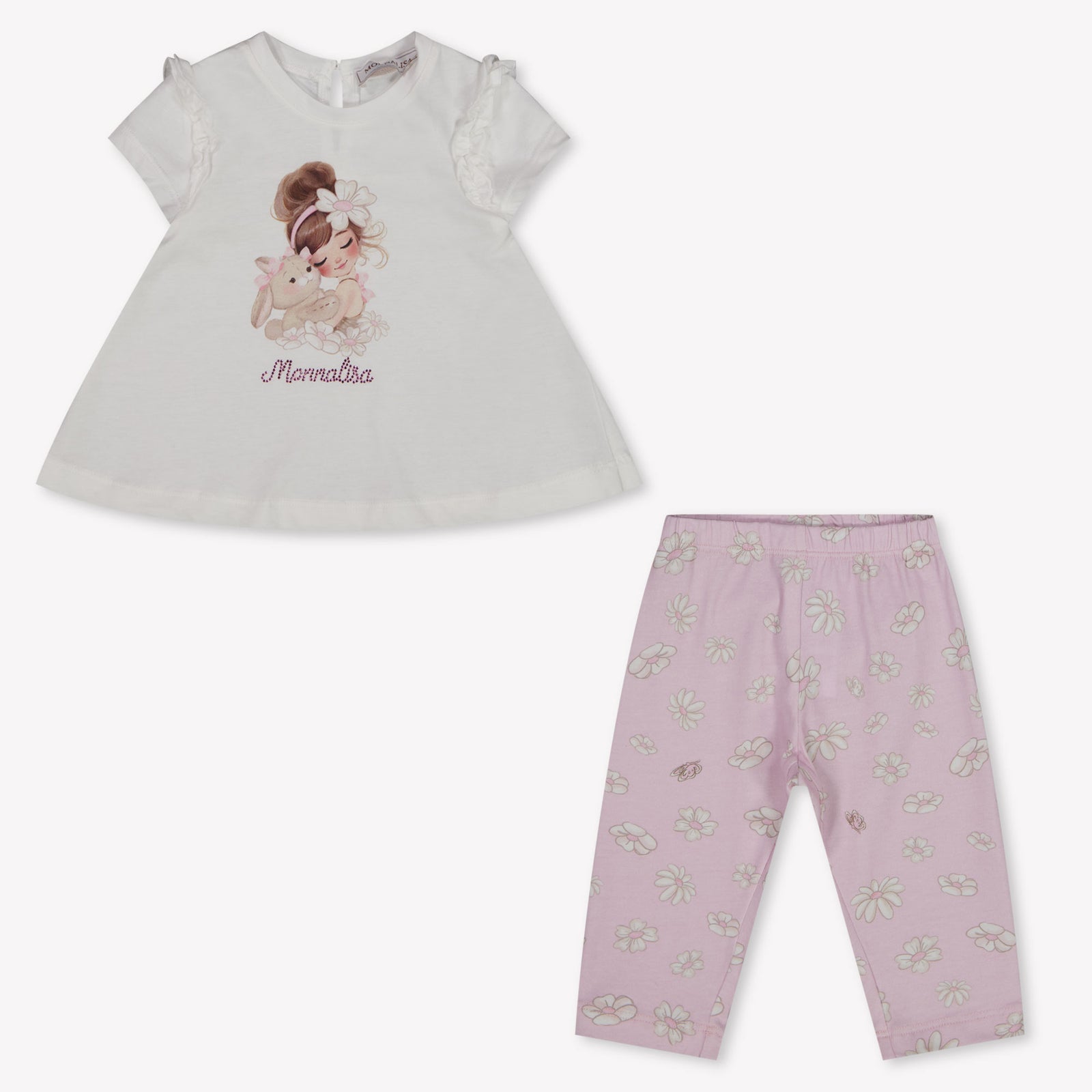 MonnaLisa Baby Girls Set In Light Pink