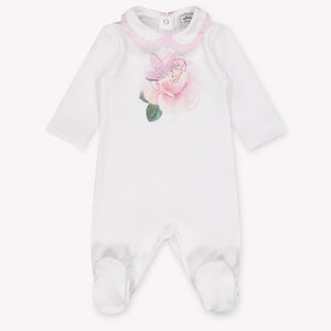 MonnaLisa Baby Girls Playsuit In OffWhite