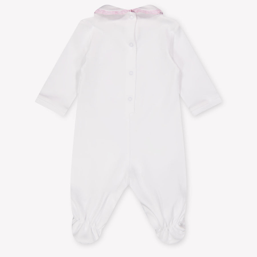 MonnaLisa Baby Girls Playsuit In OffWhite