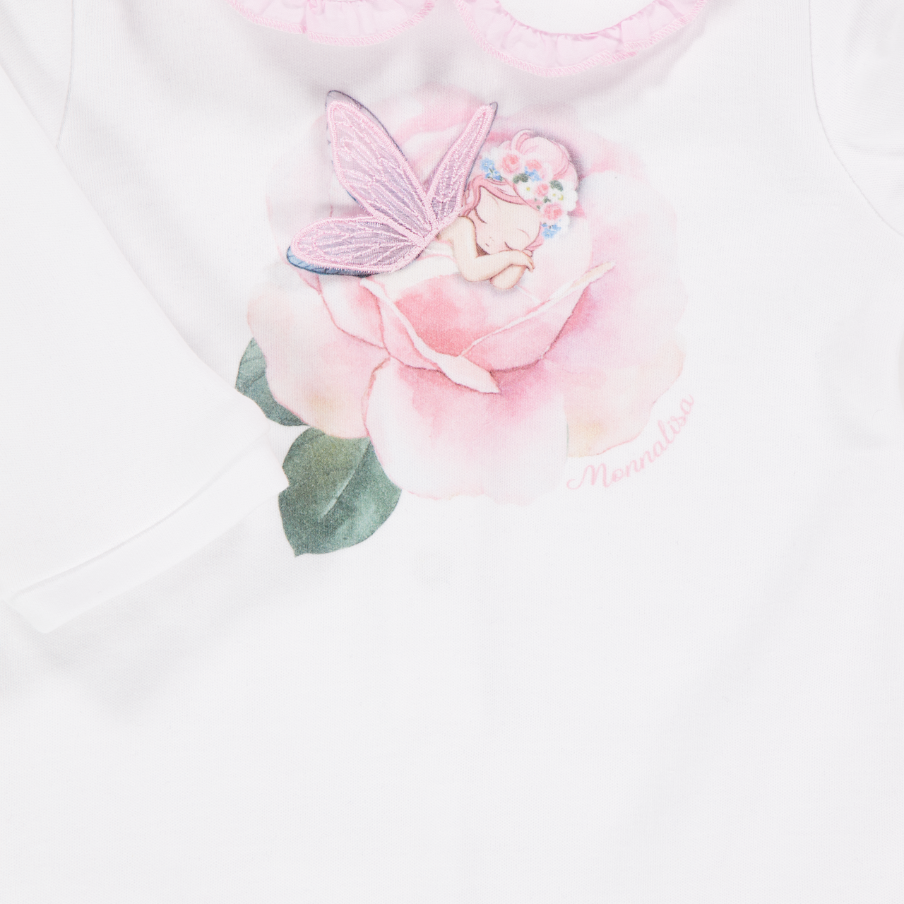 MonnaLisa Baby Girls Playsuit In OffWhite