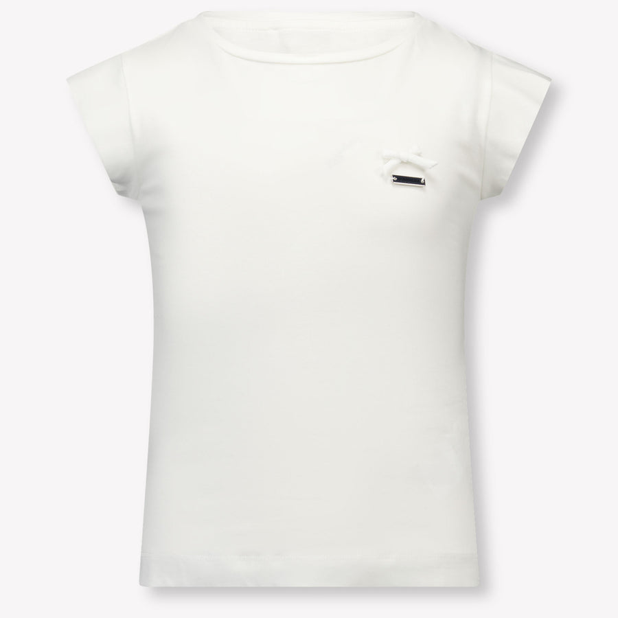 MonnaLisa Kids Girls T-Shirt In OffWhite