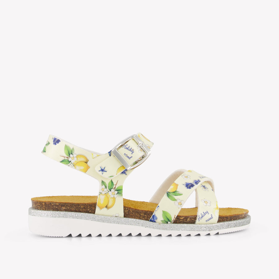 MonnaLisa Kinder Meisjes Sandalen In Geel