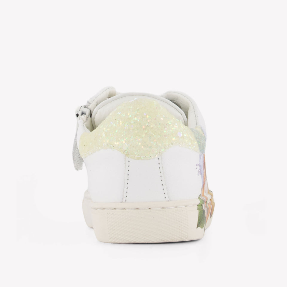 MonnaLisa Meisjes Sneakers In Wit