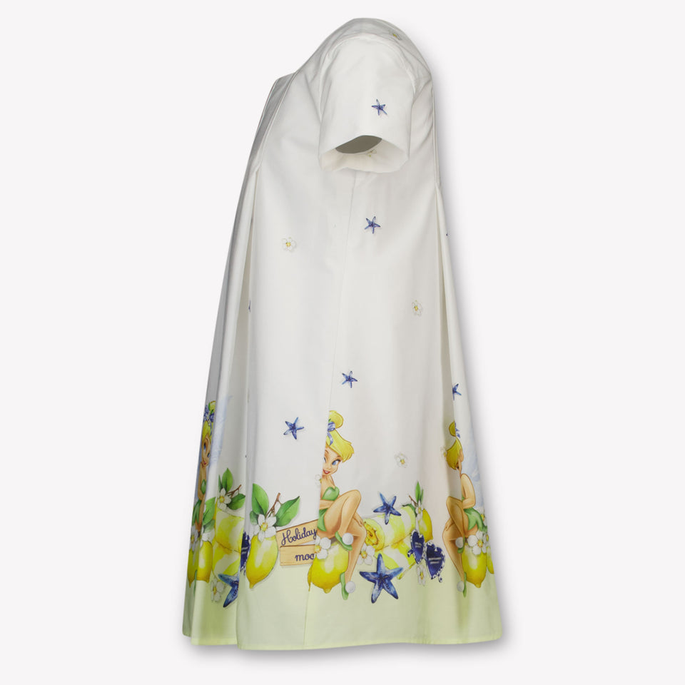 MonnaLisa Kinder Meisjes Jurk In Wit