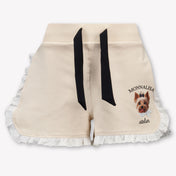 MonnaLisa Kinder Meisjes Shorts In Beige